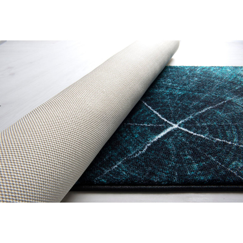 Ensemble de tapis pour salle de bain 2 pièces Waurika, Vert