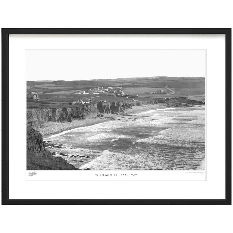 Widemouth Bay, 1929 by Francis Frith - Single Picture Frame Print, 40cm H x 50cm W x 2.3cm D