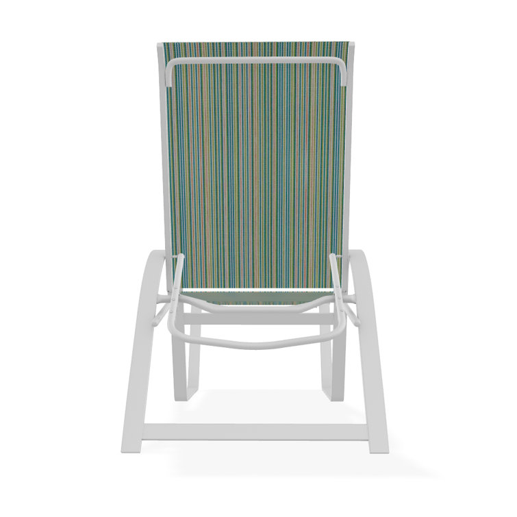 Holna Outdoor Rust-Resistant Metal Chaise Lounge