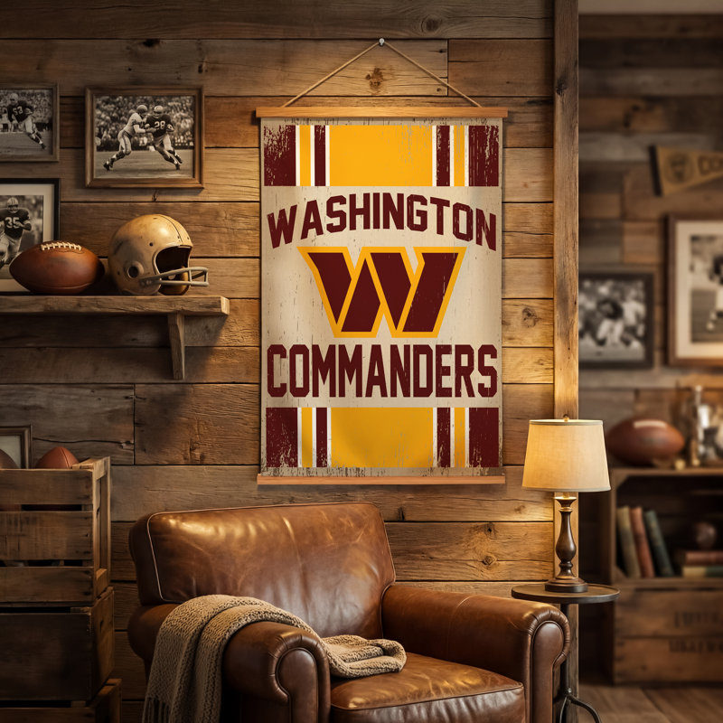 Tapisserie murale 24 "x 36" Washington Commanders, Commanders de Washington