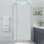 Porte de douche à charnière sans cadre avec verre StarCast l 32,25 - 33,25 po x H 80 po Belmore XL