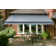 Dakota Fields 250cm D Fabric Grey/White Cover Retractable Patio Awning