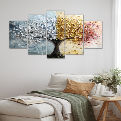 Four Season Tree Of Life II - Tree Of Life Wall Decor Set
