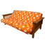 Housse pour futon à coussins carrés / rectangulaires NCAA-7541996