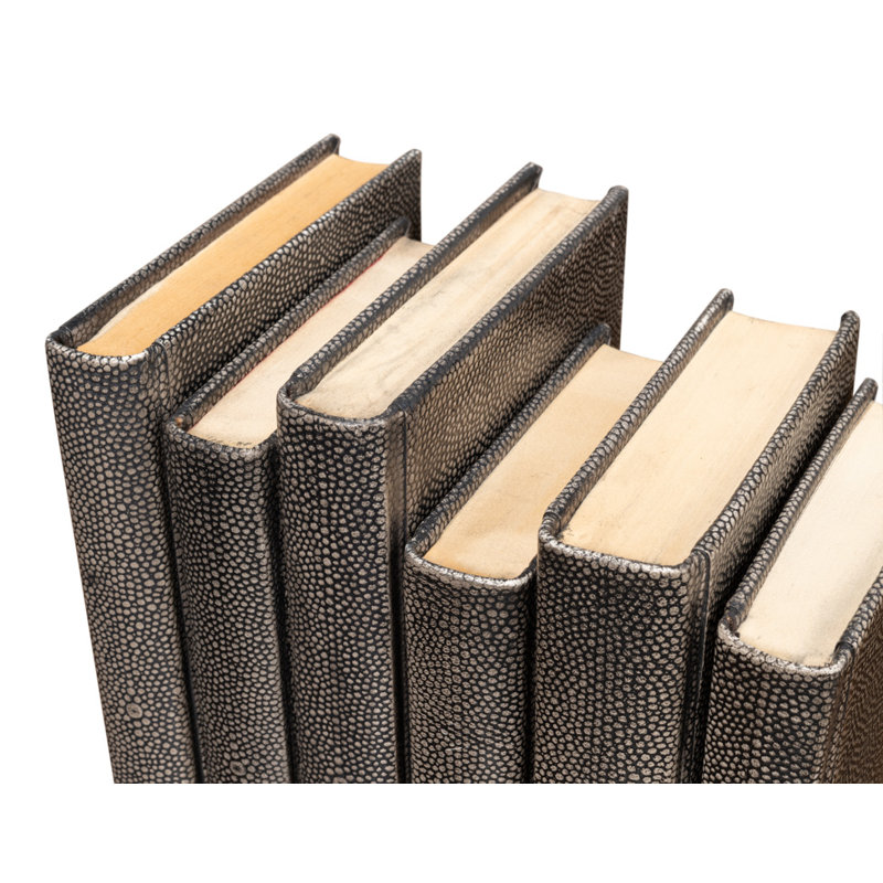 Shagreen Handmade and Media Decorative Book, Dark Gray