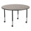 Structure Series 46" Adjustable Height Circular Activity Table with Casters