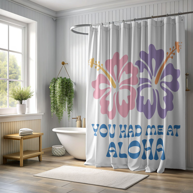 Trennan Floral Shower Curtain, H 74 po x l 71 po