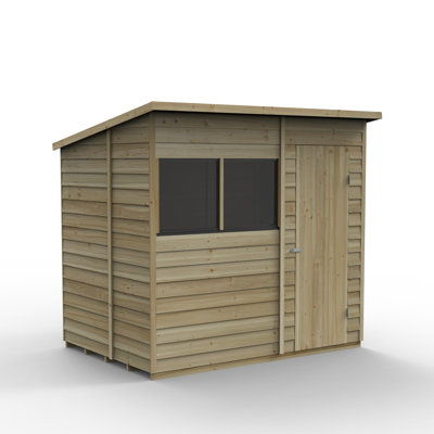 7 ft. W x 5 ft. D Solid Wood Garden Shed