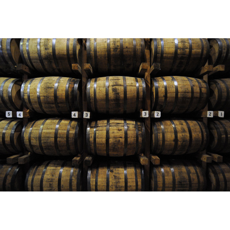 Wooden Whiskey Barrels by Ben_Pruchnie_Studio - Wrapped Canvas Print, 51cm H x 76cm W