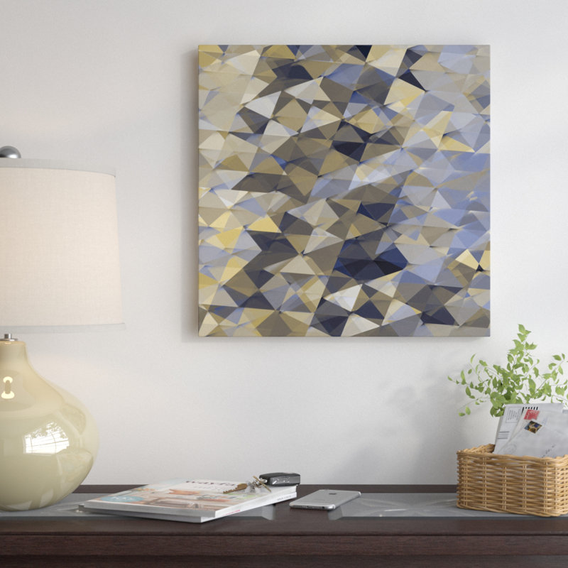 « i », impression sur toile Geometric Squared, H 48 po x l 48 po x P 1,5 po