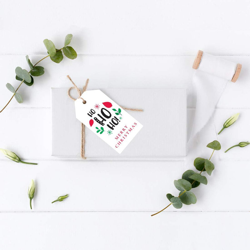 Koyal Wholesale - Étiquettes pour cadeaux de Noël Ho Ho Ho
