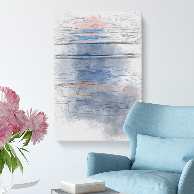 Water Ripples in Abstract - Wrapped Canvas, 76cm H x 50cm W x 3cm D