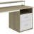 Brooksey 55'' Writing Desk with Charging Station & LED Light-890814121