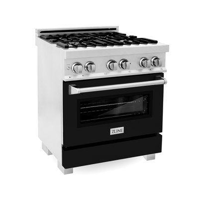 ZLINE 30 In. 4.0 Cu. Ft. Legacy Dual Fuel Range with Gas Cooktop and Electric Convection Oven