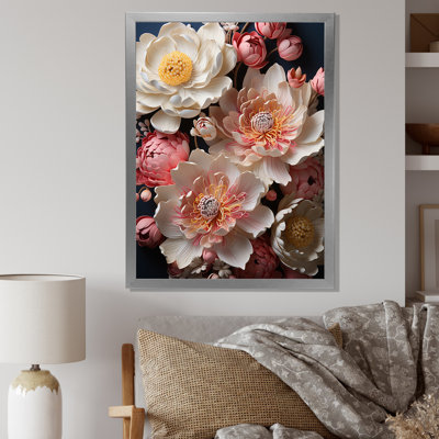 Pivoines ornées d'accents dorés magiques