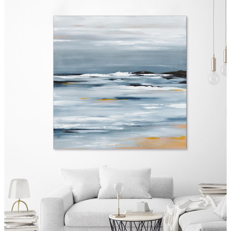 «From the bay» sur toile, H 54 po x l 54 po x P 1,5 po