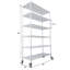 Étagère de rangement 84 fils x 84 po x L 48 po x P 20 po à grande capacité réglable en métal robuste blanc doux-129173028-129173030