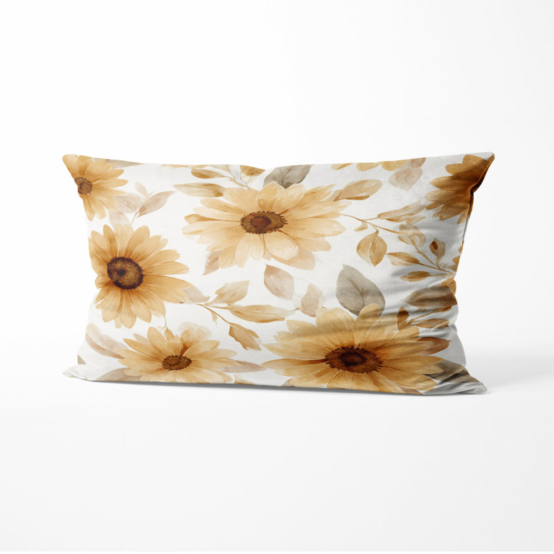 Coussin Country Farmhouse - Coussin jaune, H 12 po x l 20 po