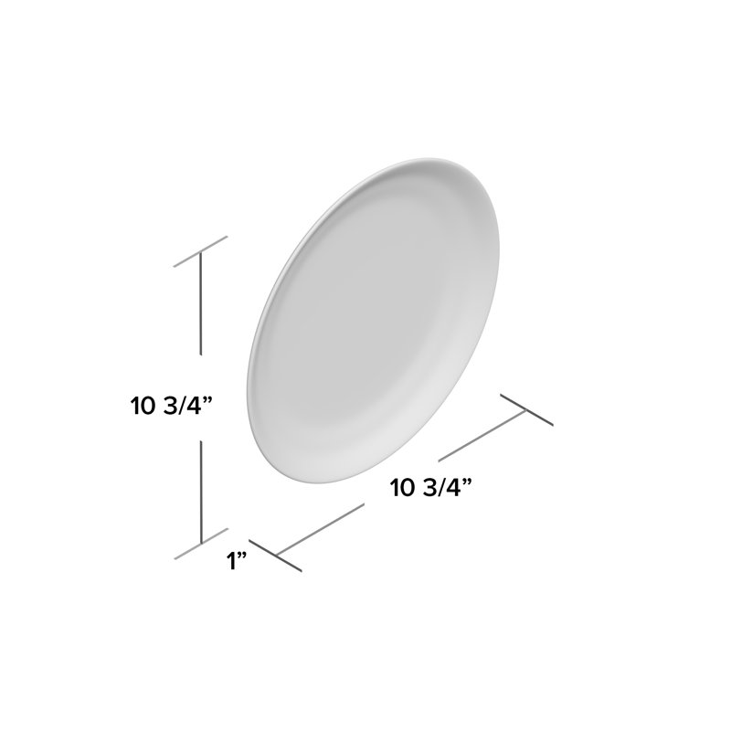 Salana 11" Dinner Plate, Gray