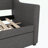 Daybed with Trundle, Upholstered Daybed with Charging Station and LED Lights-1959252398