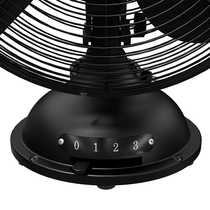 16.8" Oscillating Personal Fan, Matte Black
