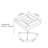 Mid-century design height-adjustable side table-1414273882