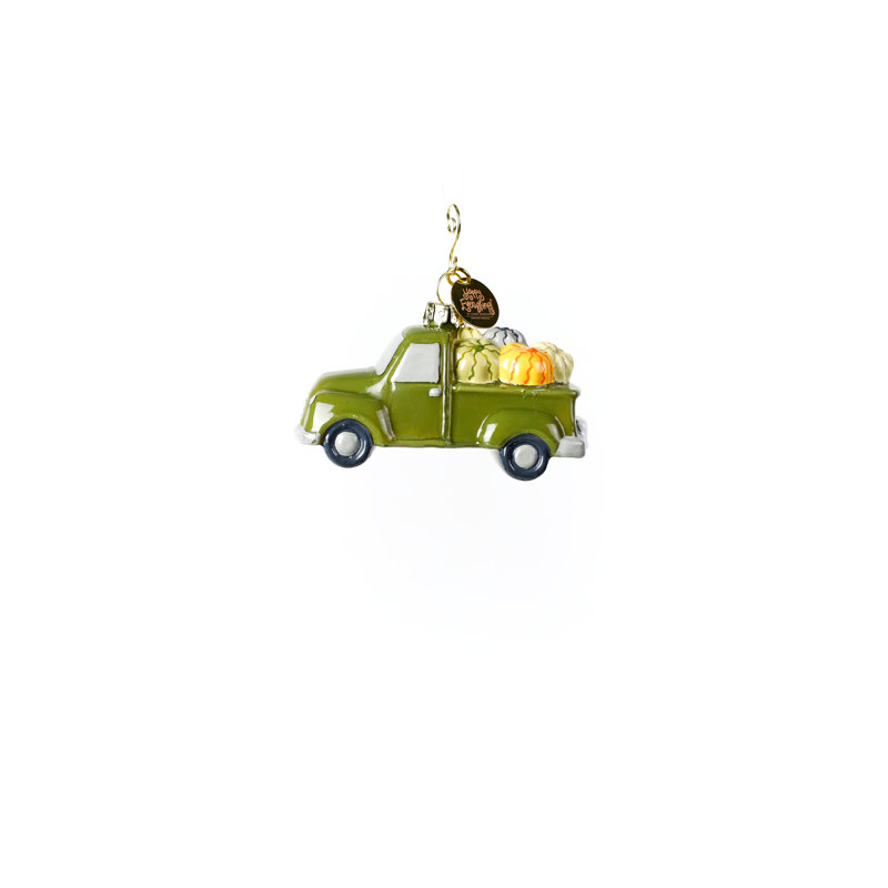 Ornement suspendu citrouille camion