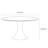 Simple modern round retro dining table-106693020