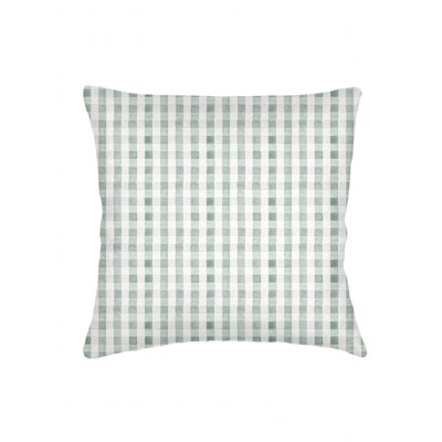 Printed Pillows Linen Gingham Accent Pillow