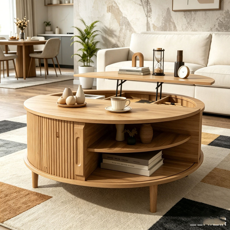 Table basse Minimalist, Acacia Wood
