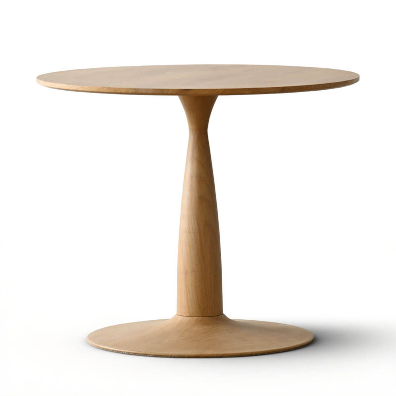 Agne 35" Round Pedestal Dining Table - Thumbnail 2