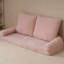 Canapé-lit convertible simple pliable, rose, la partie droite du produit complet-1686013650