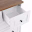 Commode à 5 tiroirs, commode à 5 tiroirs, commode haute, avec espace lointain, armoire de rangement en bois (commode)