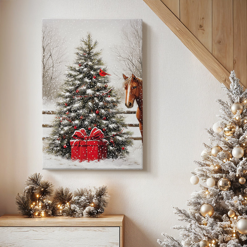 «Twilight of Frostlit Icicles» - Toile tendue avec châssis de qualité supérieure, H 36 po x l 24 po