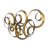 38.5X22X4.2" Seretha Gold Leaf Wall Décor