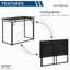 Bureau pliable peu encombrant - noir