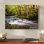« soleil light on jakes creek ii », reproduction de photo sur toile tendue