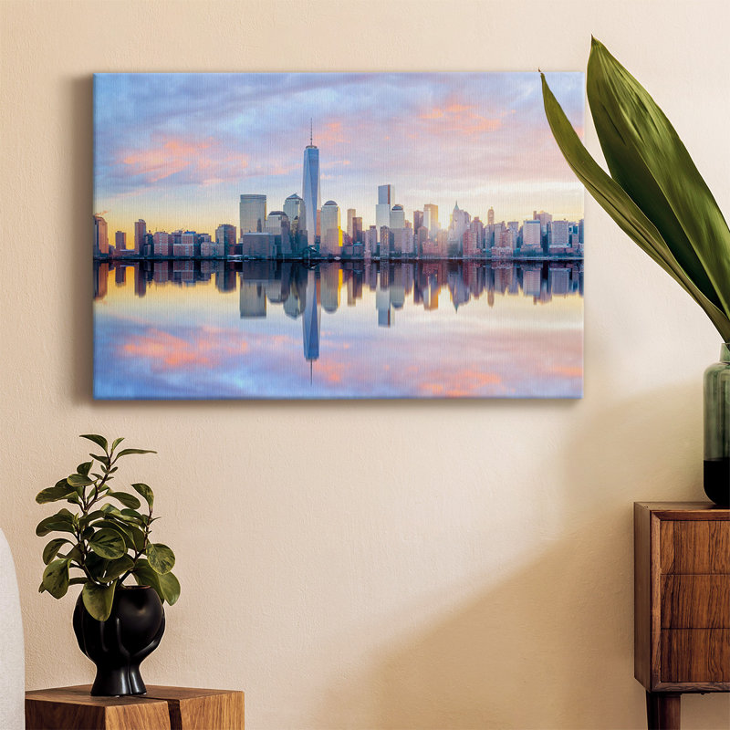 Manhattan Manhattan - reproduction de photo sur toile tendue, H 12 po x l 18 po