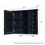 34''W X30''h Wall Mounted Surface Mount Mirror Medicine Cabinet With Fixed Shelves-965754224