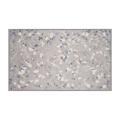 Machine Washable Gray Area Rug