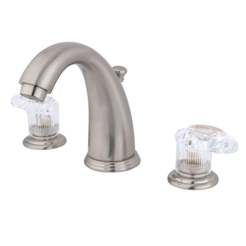 Kingston Brass Magellan Two-Handle 3-Hole Deck Mount Widespread Bathroom Faucet with Retail Pop-Up Drain