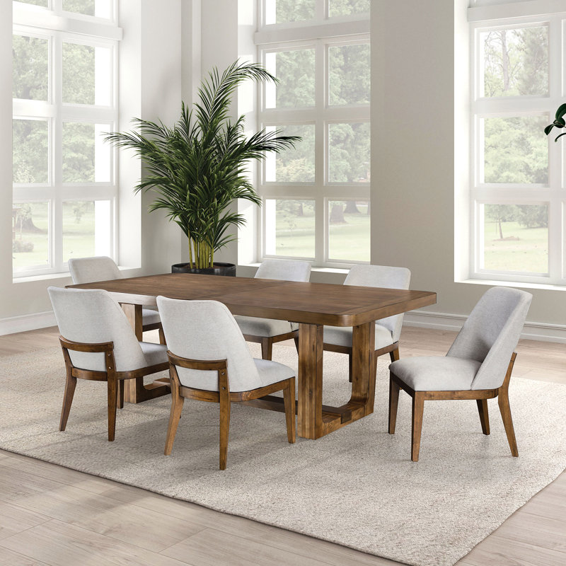 Cassini 7-Piece Dining Table Set, White