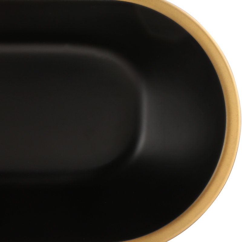 Elite Global Solutions Kobe Melamine Serving Bowl, Gold