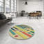 Tapis abstrait beige / vert / orange-1127636779
