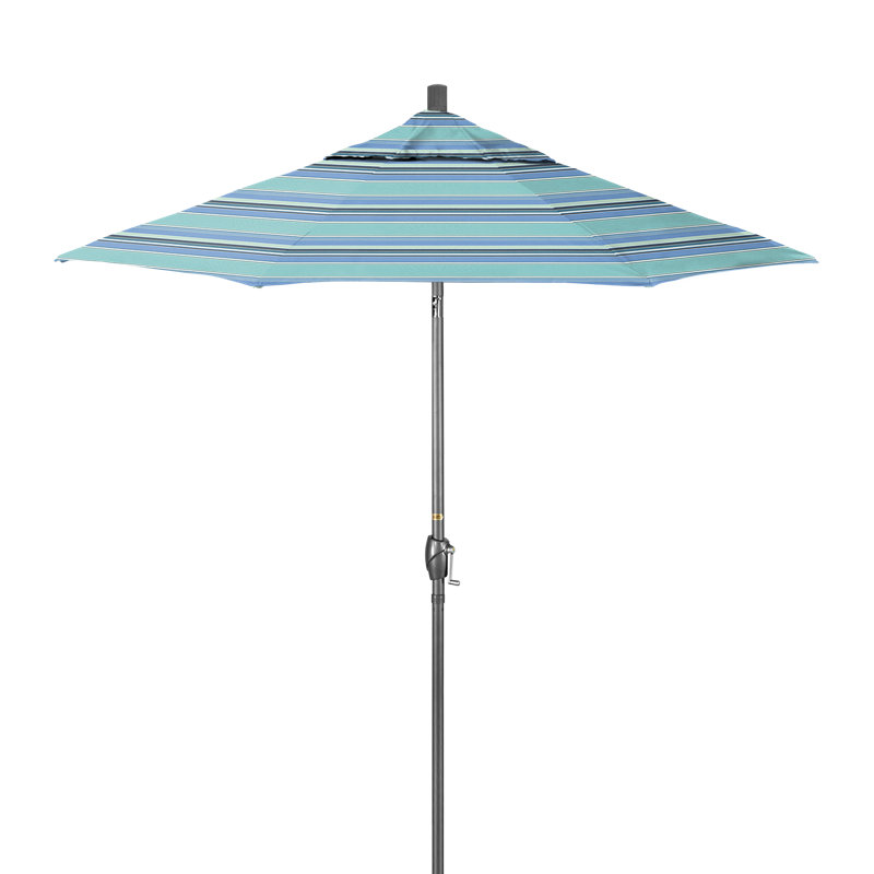 Parasol en toile Pacific Trail Series Market, Sunbrella® Dolce à rayures oasis