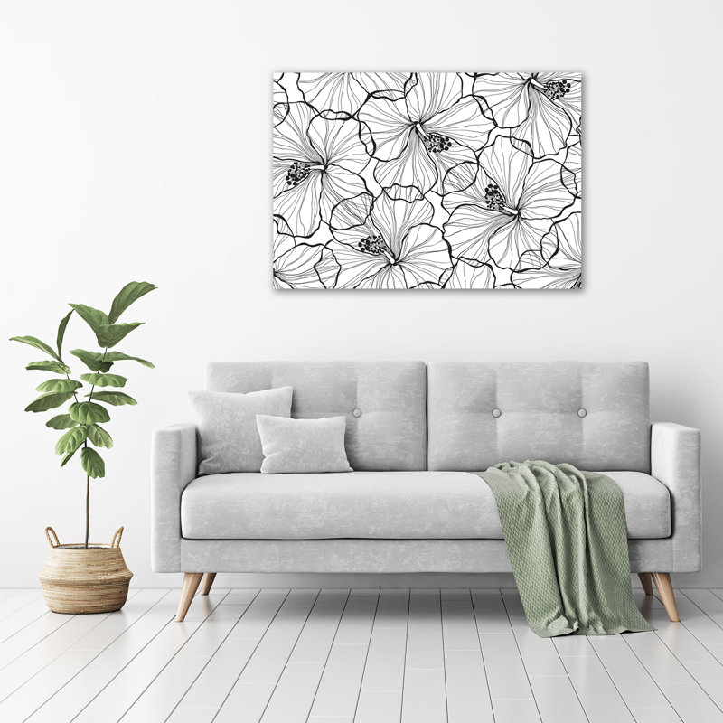 Hawaiian Flowers - Wrapped Canvas Painting