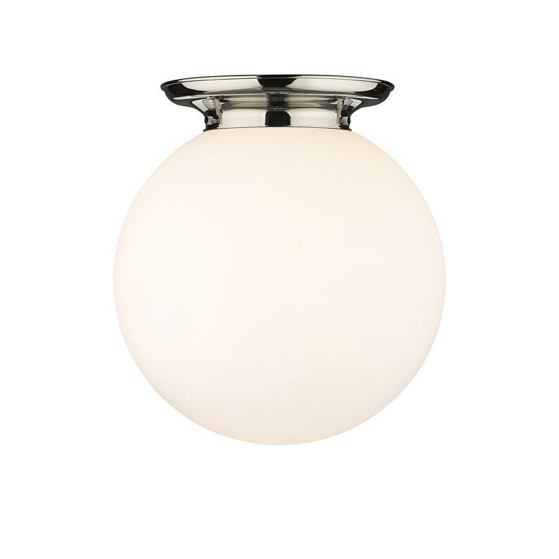 Plafonnier encastré 16 lumières 1 lumière Alfonsa, Blanc mat, H 17,13 po x l 15,75 po x P 15,75 po, Nickel poli
