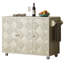 Classic Kitchen Island With Ash Veneer Handwoven Doors & Storage Space Rectangular Cart Veneer, Internal Smooth Surface-563197674