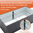 6X3x2 Ft Raised Garden Bed Of Galvanized Metal For Vegetable And Herb Cultivation - Large Capacity, , Safe Design Outdoor Succulent Planting , Stable Structure, Easy To Assemble-1467846267