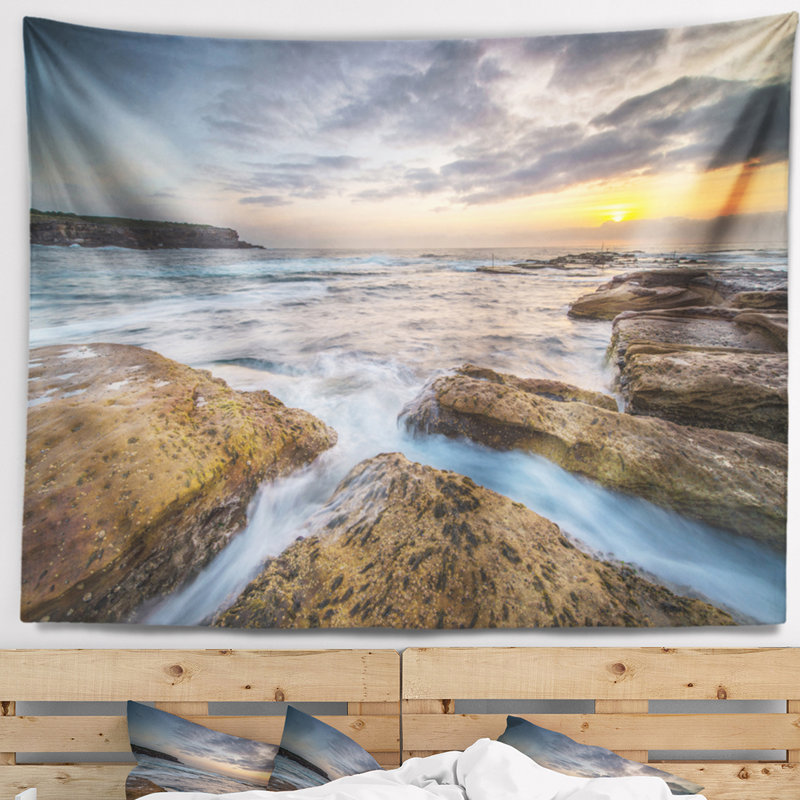 Tapisserie seascape brillante sydney, H 68 po x l 80 po